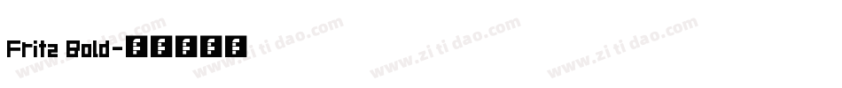 Fritz Bold字体转换